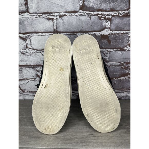 COACH Pembroke Nappa Black Leather Hi-Top Turnlock Sneakers Women 7.5B US FG1274 - Picture 11 of 16